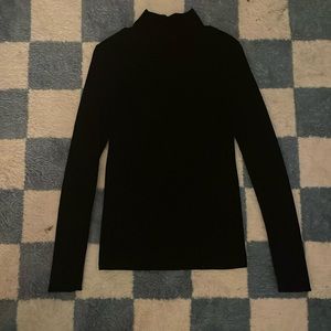 Universal Thread Black Waffle Turtleneck